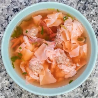 Wonton and BBQ Pork Soup Egg Noodle